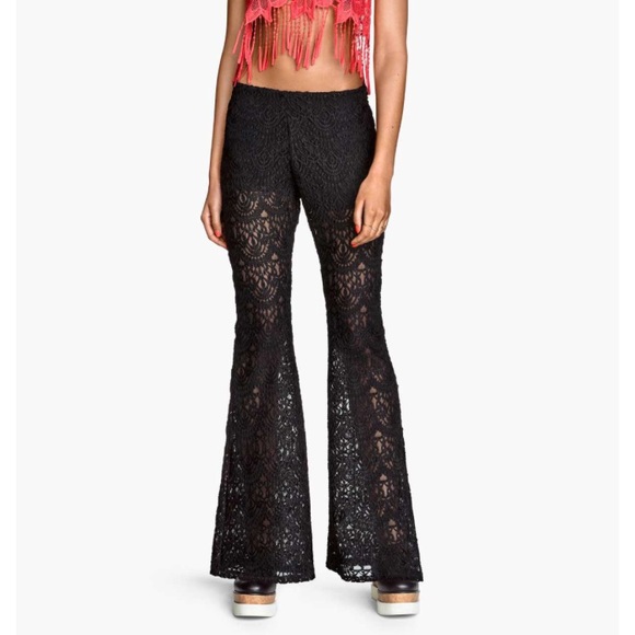 H&M Pants - H&M Coachella Bell Bottom Lace Pants